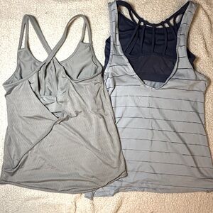 Set of Athleta Tank Tops with Cut Out Backs